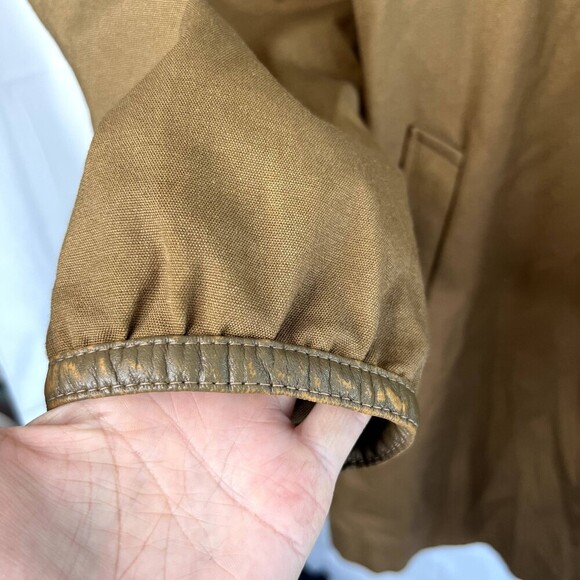 Vintage Bonders Made in USA Brown Western Faux Fur Lined Coat Size Large - Picture 3 of 16